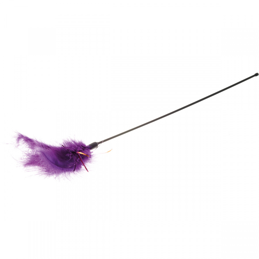 Игрушка для кошек ZooOne Дразнилка фиолетовая с пером