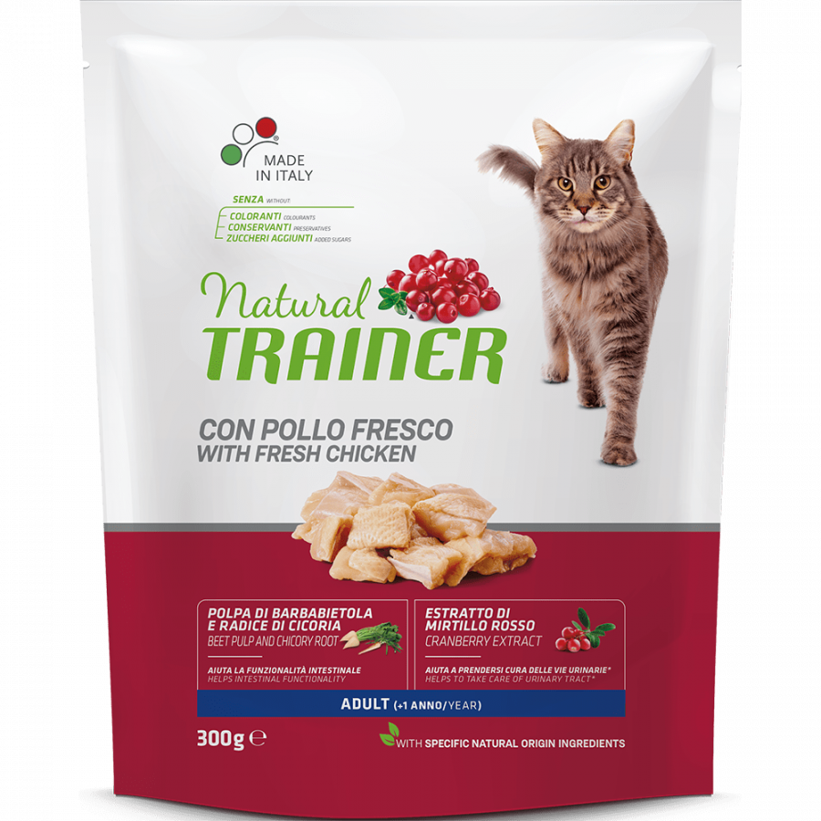 Корм сухой Natural Trainer для взрослых кошек, с курицей, 300 г Корм сухой Natural Trainer для взрослых кошек, с курицей, 300 г