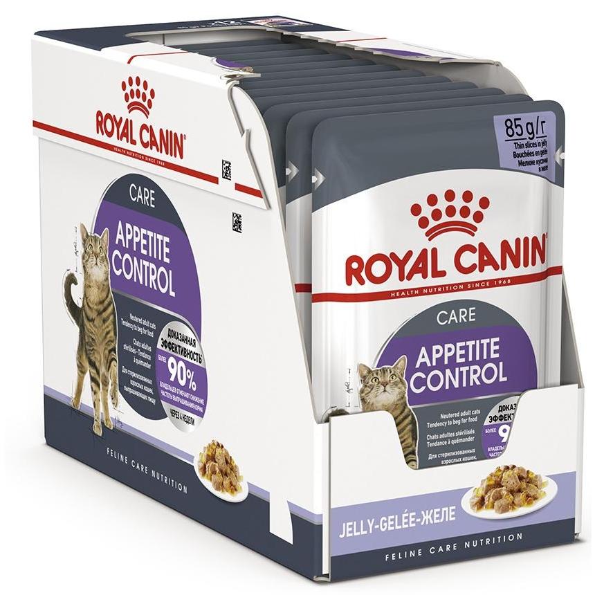Влажный корм Royal Canin Appetite Control Care  для взрослых кошек, в желе 85 г