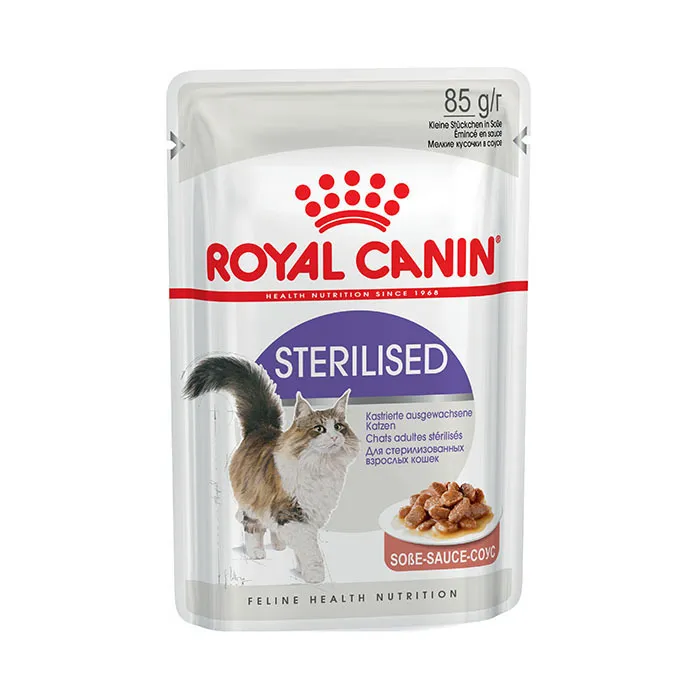 Влажный корм Royal Canin Sterilised для взрослых стерилизованных кошек  (в соусе), 85 г