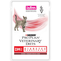 Влажный корм Pro Plan Veterinary Diets для кошек с диабетом, говядина, 85 г