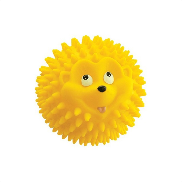 Игрушка для собак  ЗООНИК мяч в форме ёжика, 9,5 см