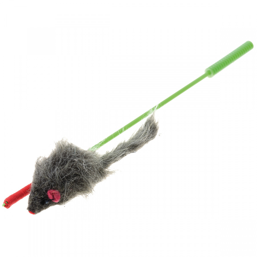 Игрушка для кошек ZooOne Дразнилка-удочка с игрушкой мышь