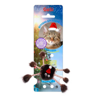 Игрушка для кошек GoSi Новогодний подарок, Паук из норки