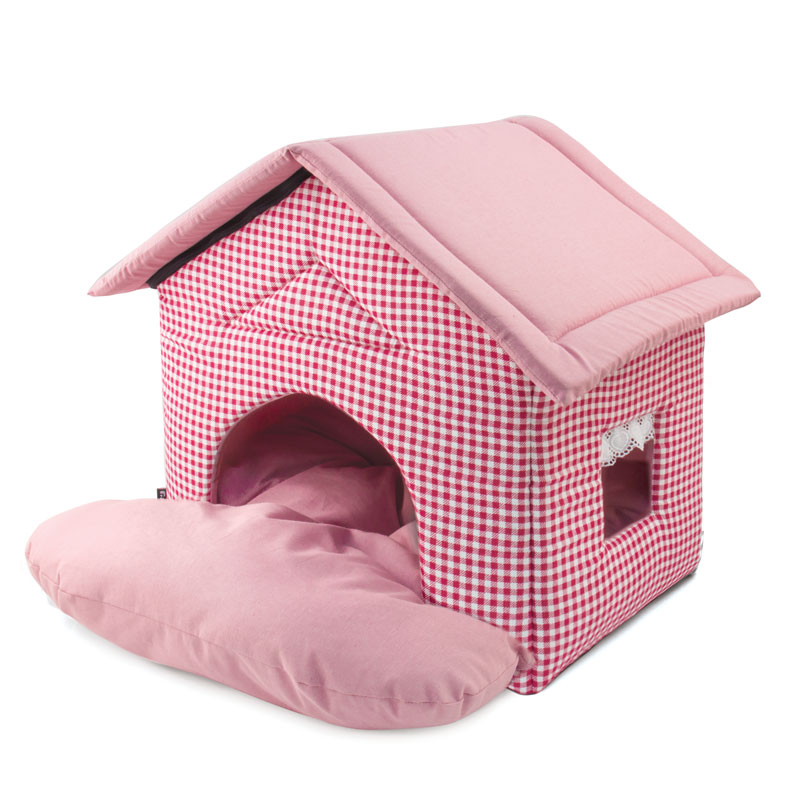 Дом для кошек и собак Gamma Садовый розовый, 460*500*450 мм