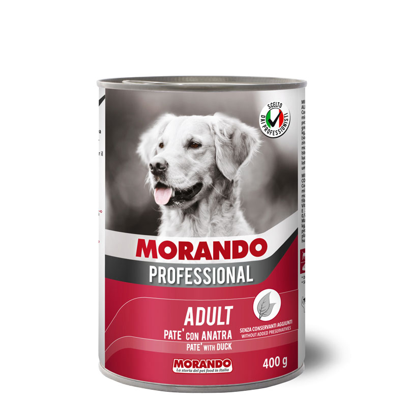 Консервы для собак Morando Professional Adult паштет с уткой 400 г