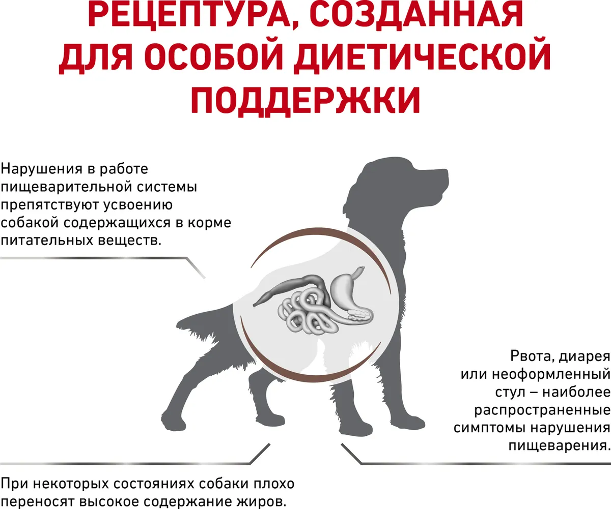 Корм сухой для собак Royal Canin Gastrointestinal Low Fat при нарушениях пищеварения, 1,5 кг