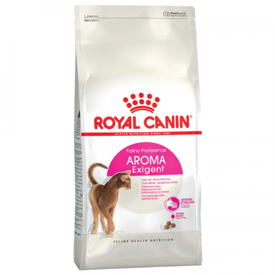 Корм сухой Royal Canin Aroma Exigent для привередливых взрослых кошек, с особо развитым обонянием, 400 гр.