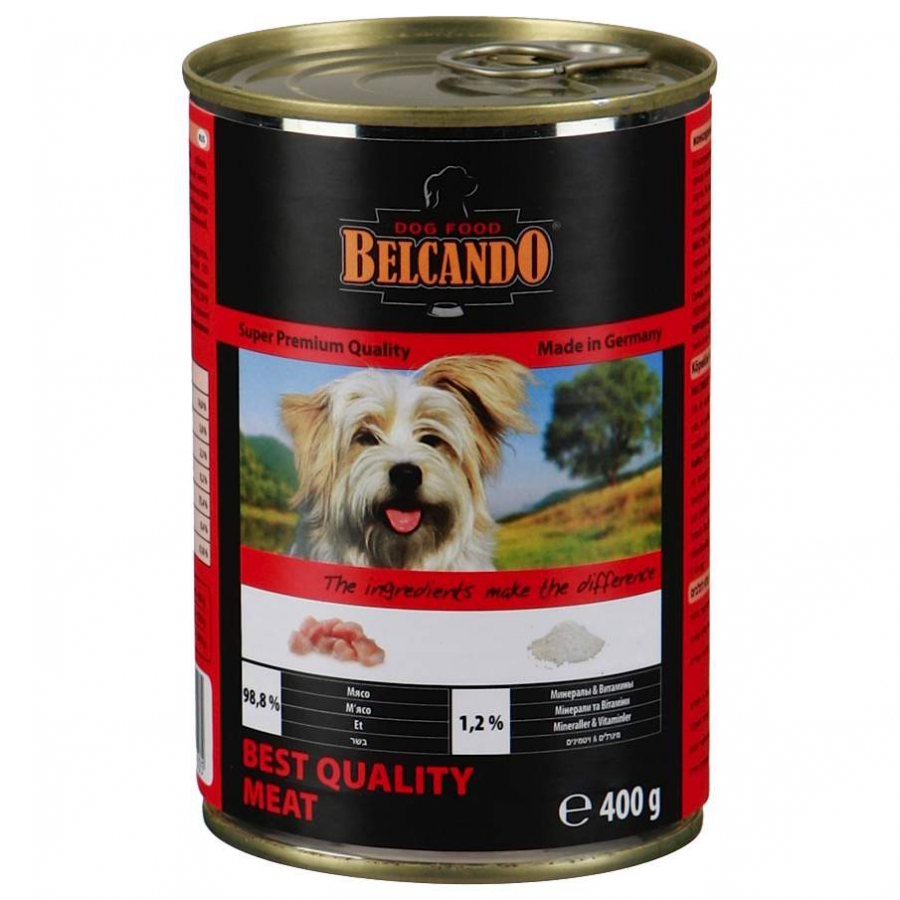 Консервы для собак BELCANDO отборное мясо, 400г