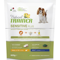 Корм сухой для взрослых собак мелких пород Trainer Natural Sensitive с кроликом и рисом, 800 г