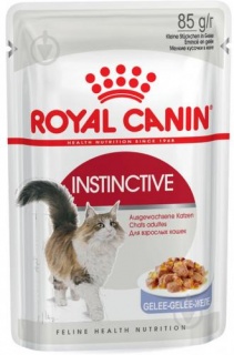 Влажный корм Royal Canin Instinctive для взрослых кошек, кусочки в желе 85 г 