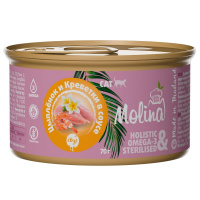 Влажный корм для кошек Molina с цыплёнком и креветками в соусе, 70 г