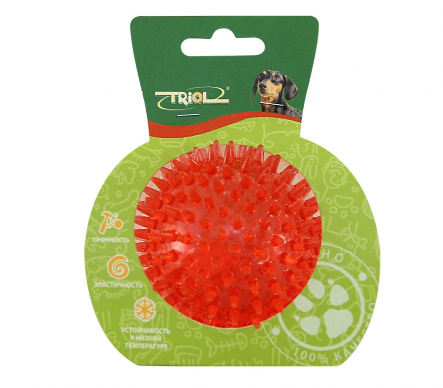 Игрушка для собак TRIOL Мяч из резины, в ассортименте, 8,2 см