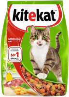 Корм сухой Kitekat для взрослых кошек, Мясной пир 1,9 кг