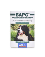 Капли БАРС для собак весом более 30 кг, от блох и клещей 1 пипетка