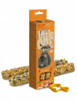 Палочки для хомяков, крыс, мышей и песчанок Little One с фруктами и орехами, 120 г