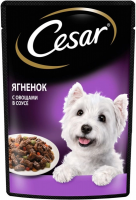 Влажный корм Cesar для взрослых собак, ягненок с овощами в соусе 85 г