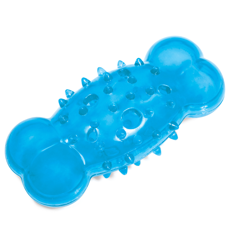 Игрушка для собак "Косточка шипованная с отверстиями" 135 мм