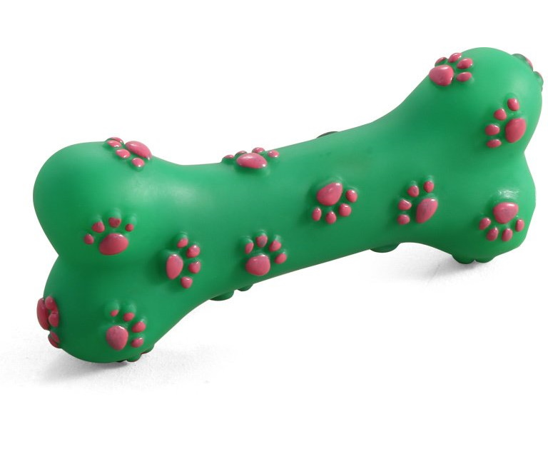 Игрушка для собак TRIOL Кость с лапками из винила, 15 см