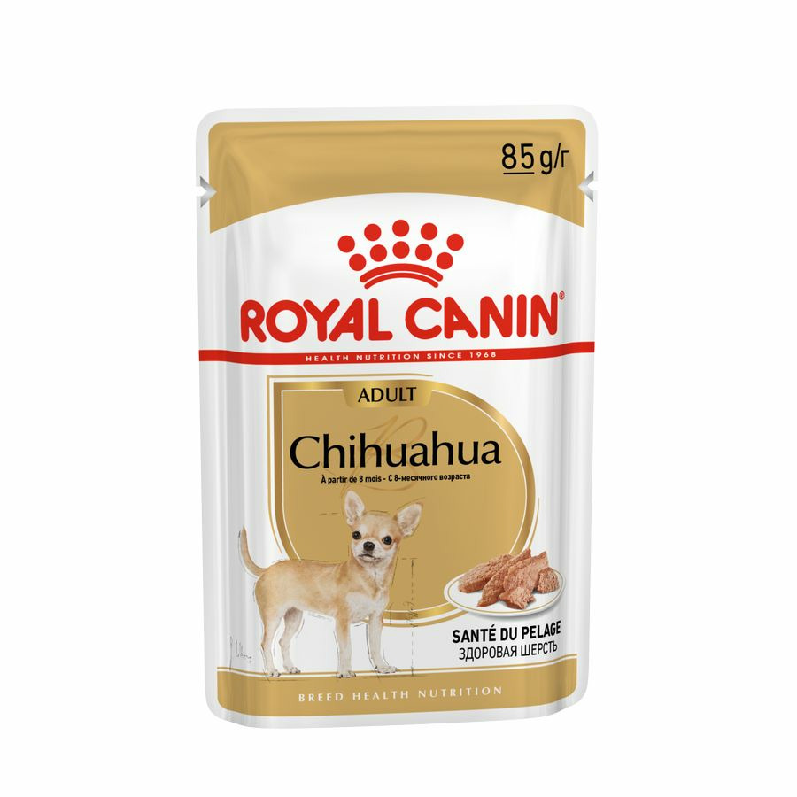 Влажный корм Royal Canin Chihuahua Adult для взрослых собак породы чихуахуа, паштет, 85 гр.