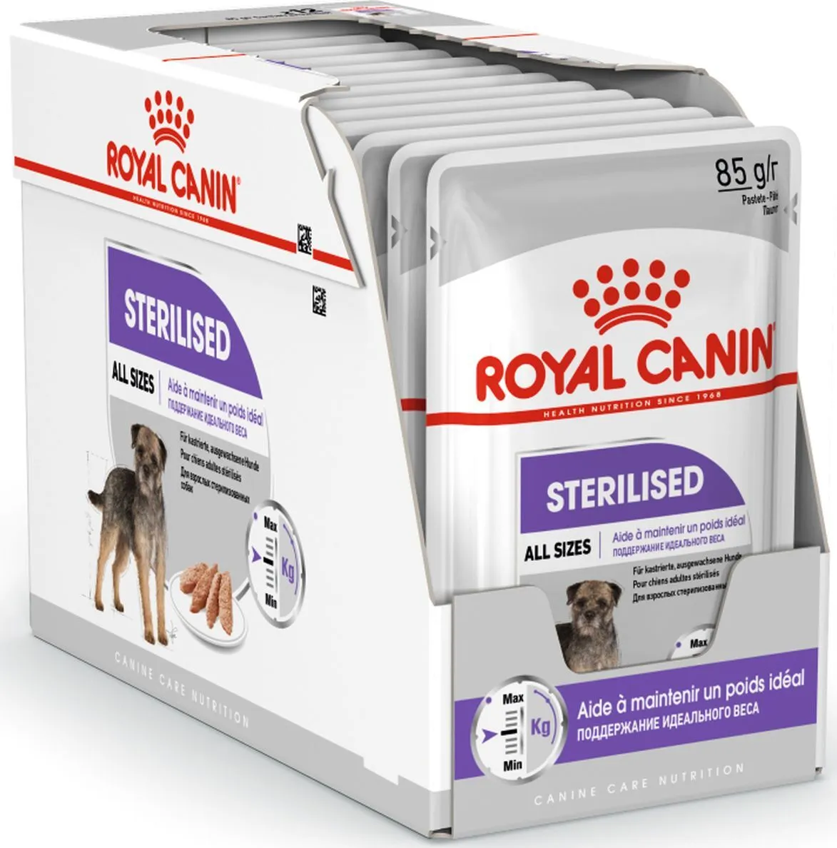 Влажный корм  Royal Canin Sterilised для взрослых стерилизованных собак, паштет 85 г