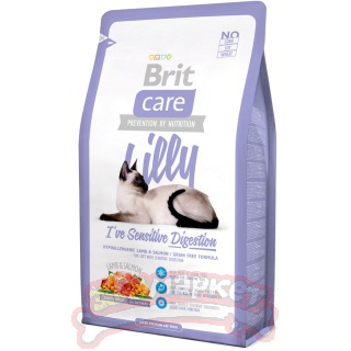 Brit Care Cat Lilly Sensitive Digestion беззерновой корм, для кошек с чувствительным пищеварением 7 кг