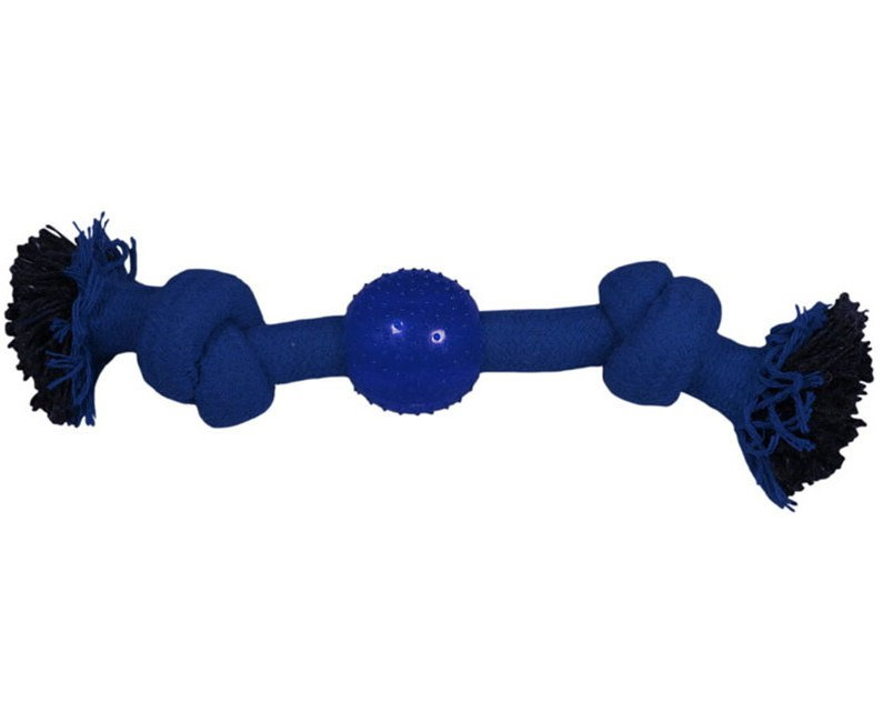 Игрушка для собак TRIOL Веревка-канат, 2 узла и мяч, 23 см