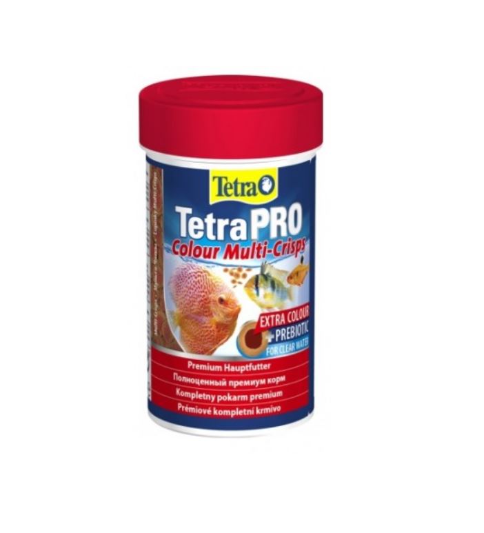 Корм для декоративных рыб Tetra PRO Colour, для улучшения окраса, чипсы, 100 мл