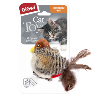 Игрушка для кошек GiGwi Птичка со звуковым чипом, 13 см