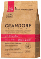 Корм сухой Grandorf для взрослых собак средних пород, с ягнёнком и рисом 3 кг