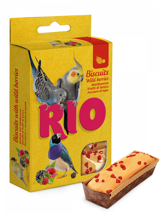 Лакомство для птиц RIO Бисквиты с лесными ягодами 35 г