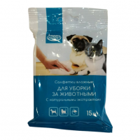 Влажные салфетки Happy Nose для уборки за животными, 1 уп