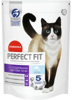 Корм сухой Perfect Fit для взрослых кошек, для поддержания здоровья почек, с лососем, 650 г