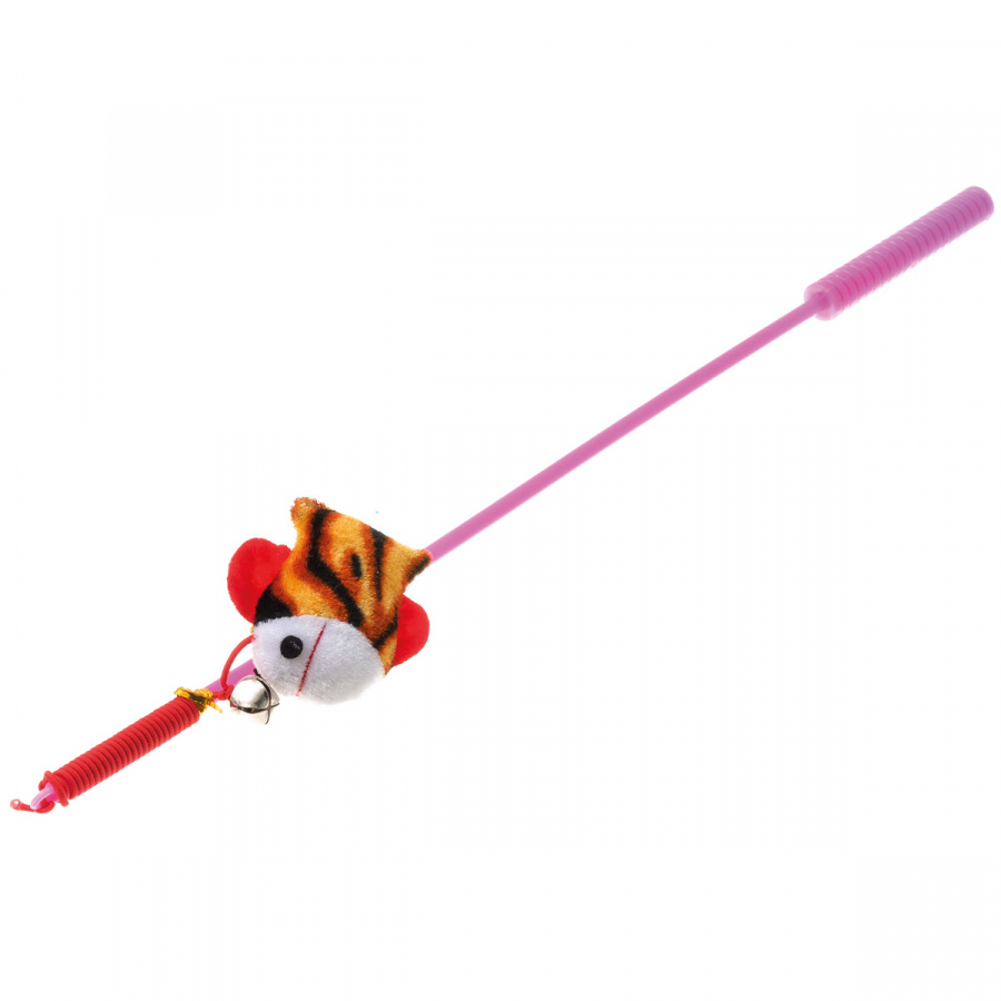 Игрушка для кошек ZooOne Дразнилка-удочка с игрушкой рыбка