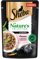 Влажный корм для кошек Sheba Nature's Collection с лососем и горохом, 75г